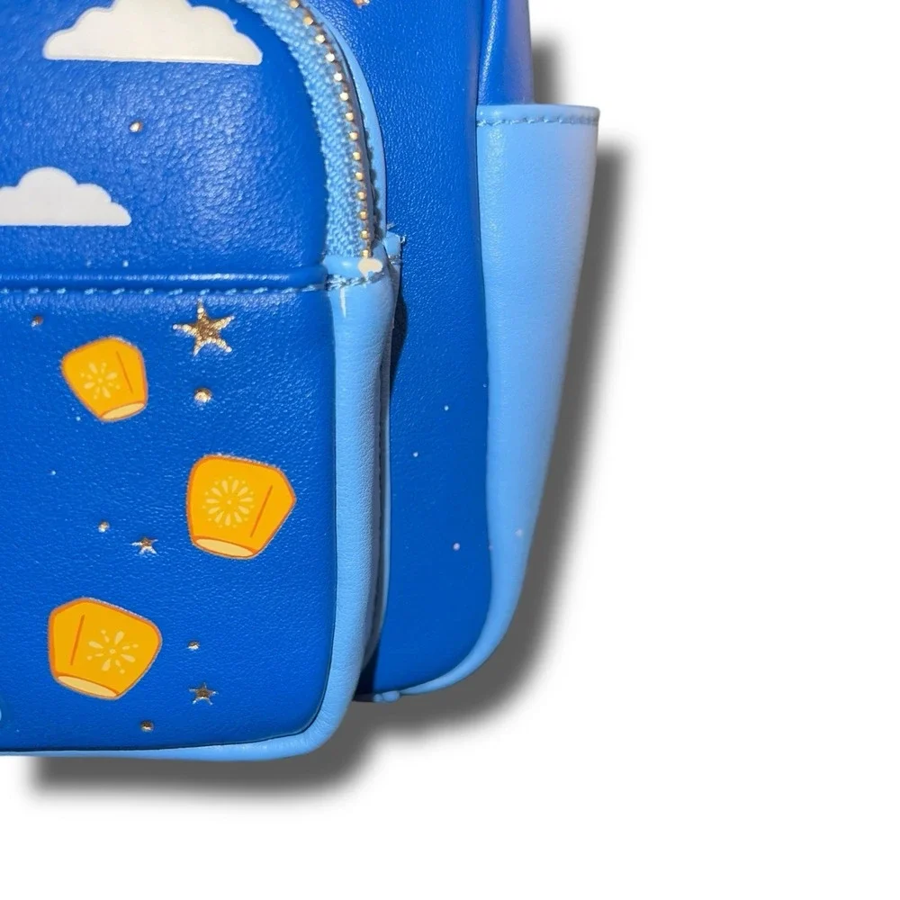 DISNEY Loungefly Mini Backpack Lilo Stitch Lanterns Night Sky‎ Clouds